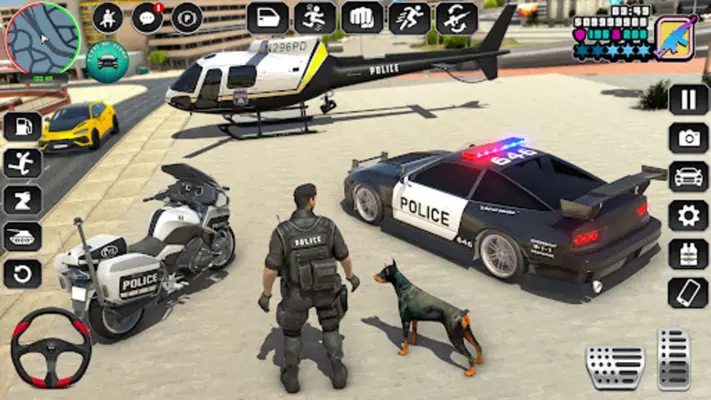 Police Thief Games Cop Sim android App screenshot 0